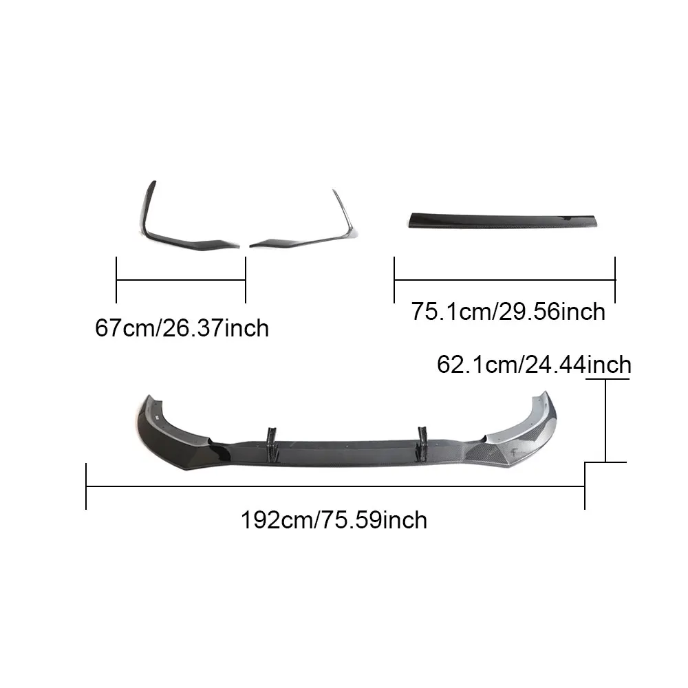 Для модификации 2019-2023 RSQ8 дополнительная карбоновая рама туманное лезвие