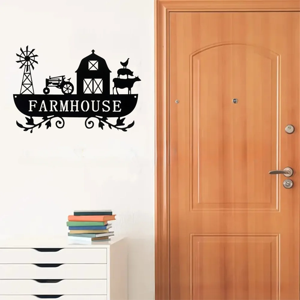 Украсьте свой дом металлическим фермерским стилем-деревенские знаки с ветряными