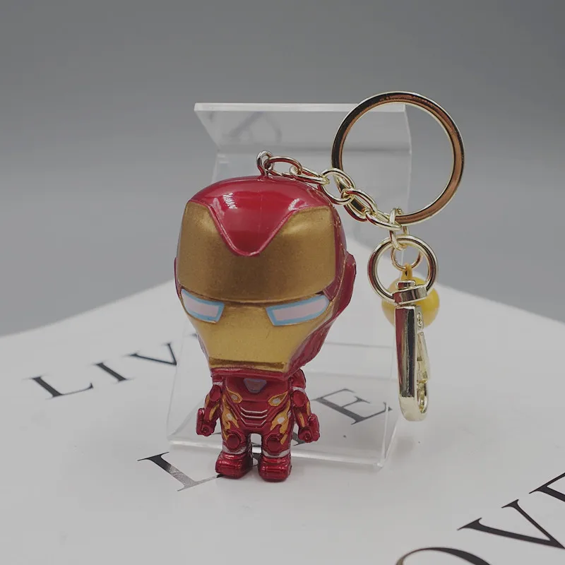 Disney Doll Keychain Avengers Doll Thor Captain Marvel DIY Ornaments Accessories Bag Pendant Creative Toys Present