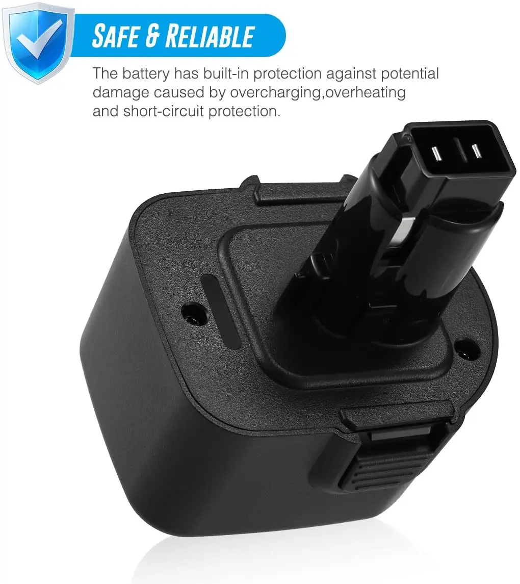 Перезаряжаемый никель-металлогидридный аккумулятор A9252 12 В для Black &amp Decker PS130 PS3525