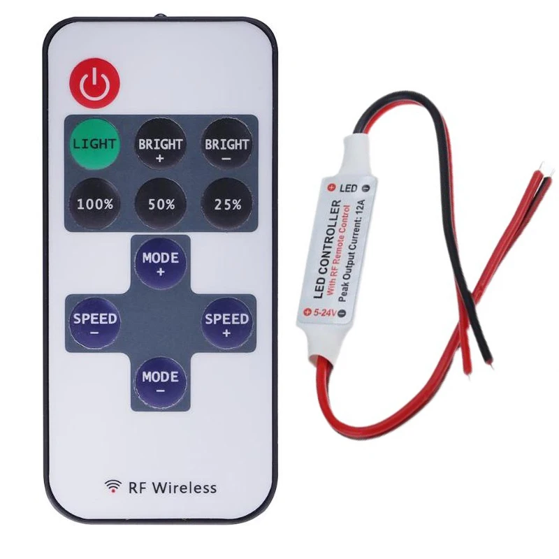 

Беспроводной диммер 11Keys Single Color для LED ленты