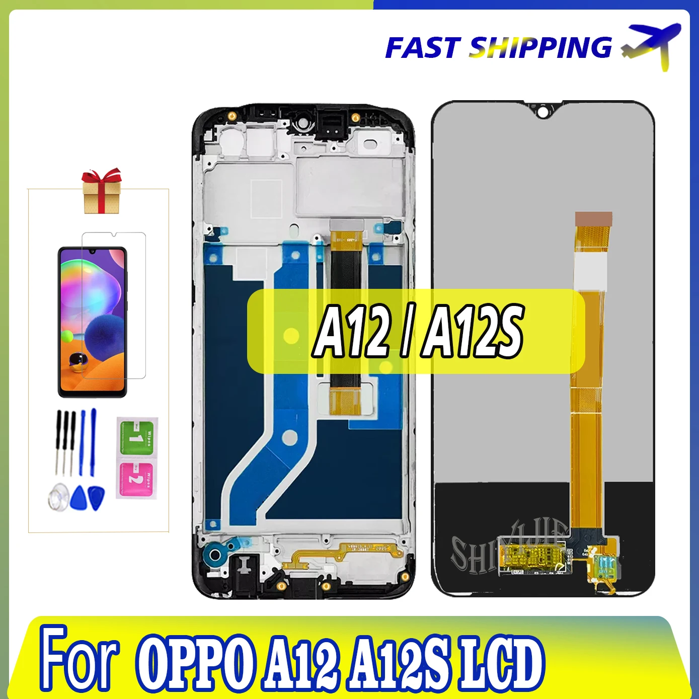 

6.22" Display For Oppo A12 2020 Global CPH2083 CPH2077 LCD DIsplay Touch Screen For Oppo A12s LCD Digitizer Assembly Replacement