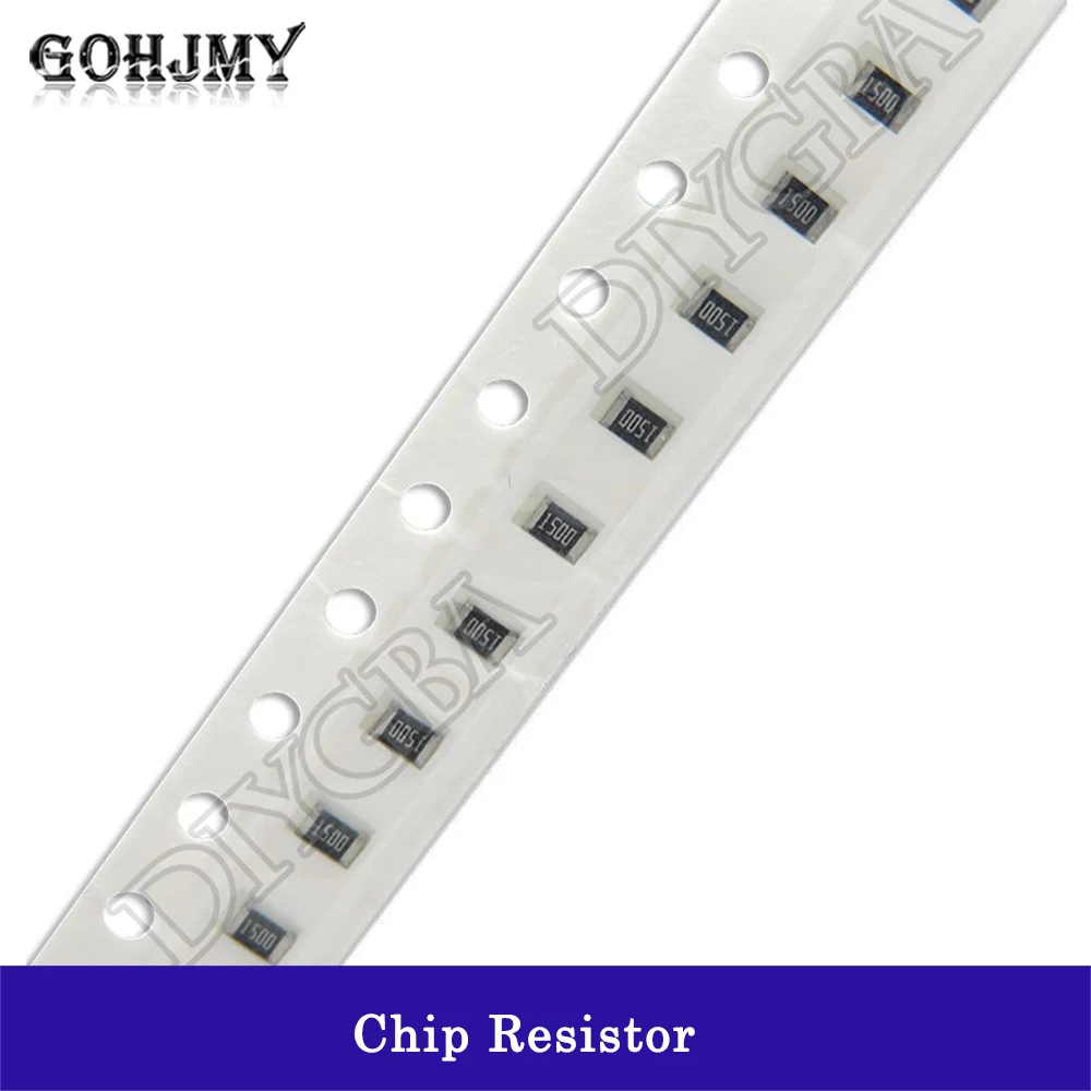 100 шт./партия 0805 1% 1/8 Вт SMD чиповый резистор 0R ~ 10M 0 1 10 330 470 Ом 1R 10R 100R 220R 330R 470R 1K 10K 47K 100K