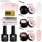 Быстро Удлинительный УФ-гель для наращивания ногтей, набор инструментов для нейл-арта, прозрачный розовый гель для наращивания ногтей с УФ-лампой