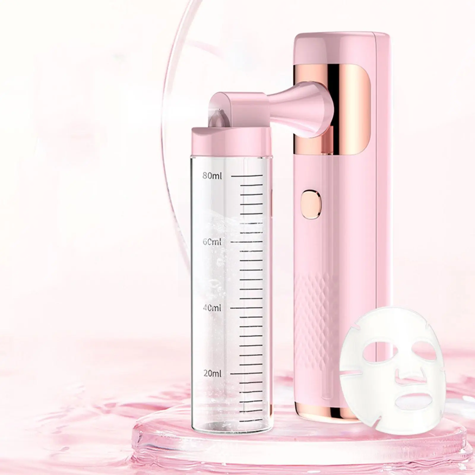 

80ML Nano Oxygen Beauty Instrument Moisturizing Cleaning Mist Women Humidifier Sprayer Portable Beauty Face Instrument Appa X0L5