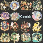 Genshin Impact аниме мультфильм ювелирные изделия Qiqi Venti джинсовая куртка отворот булавка ювелирные изделия COS школьная сумка Подвеска Высокое качество Эмаль Булавка
