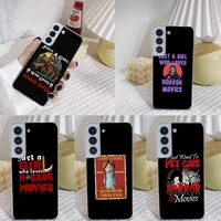 horror movies phone case for samsung note 20 10 s30 s20 s22 s10e s10 20fe pro plus ultra a12 a42 a71 a91 m32 transparent