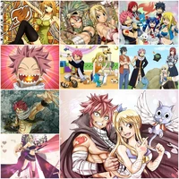 fairy tail 5d diamond painting japanese animation battle mang diamond embroidery cross stitch mosaic pictures of rhinestone