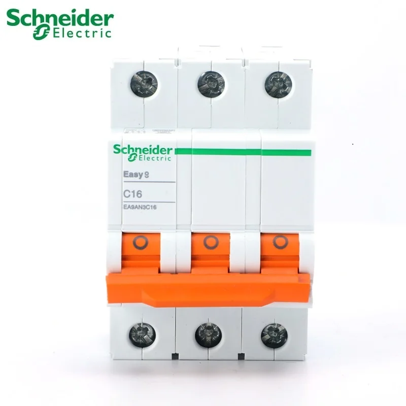 Schneider electric Mini Disjuntor Easy 9 выключатель EA9AN схема 1p 2p 3p 4p C тип 6A 10A 16A 20A 25A 32A 50A 63A AC