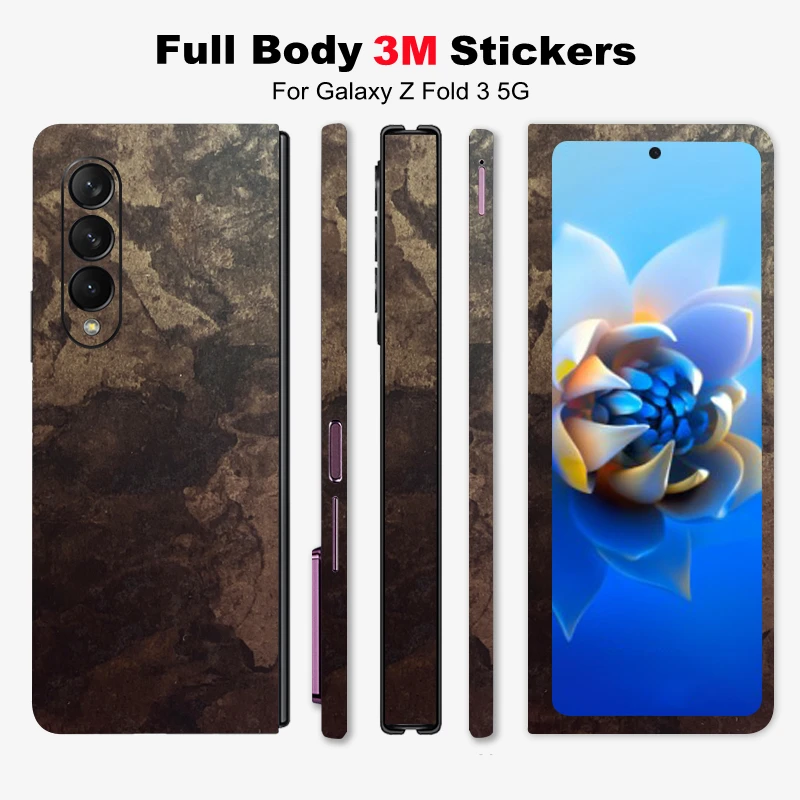 

Full Body 3M Protective Film for Samsung Galaxy Z Fold 3 Matte Stickers Skin Cover for Galaxy Z Fold 2 Around Borders and Back