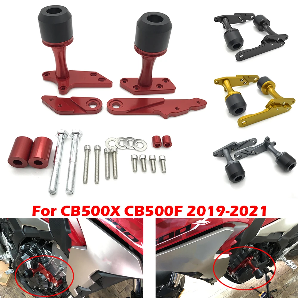 

Motorcycle Accessories Engine Guard Frame Slider Anti Crash Pad Protector Cover For HONDA CB500X CB500F CB 500X 500F 2019-2022