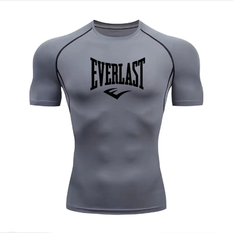 EVERLAST Мужская компрессионная футболка из полиэстера для бега