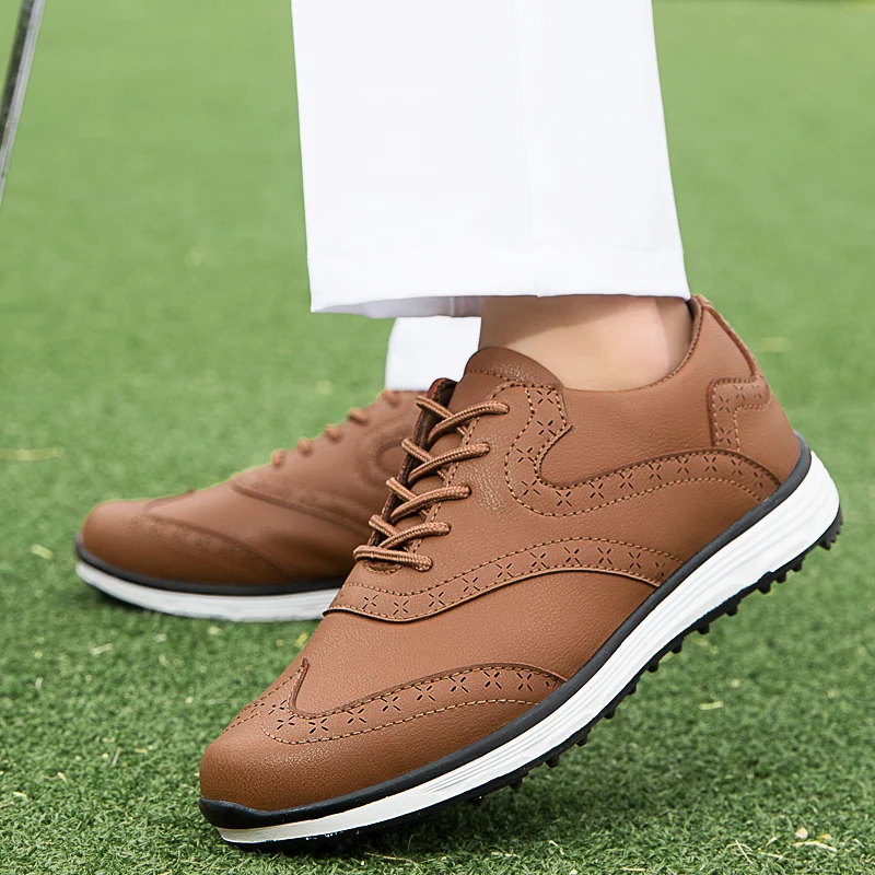 Professional Golf Shoes Men's Professional Fitness Golf Shoes Men's Luxury Leisure Walking Shoes Golf  Anti Slip Sports Shoes