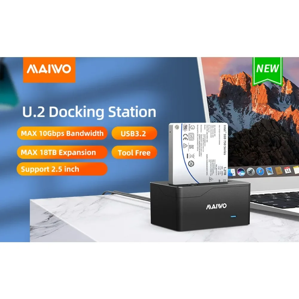 

KSY K208 Type-c HDD Enclosure Base External desktop notebook U.2 SSD reading