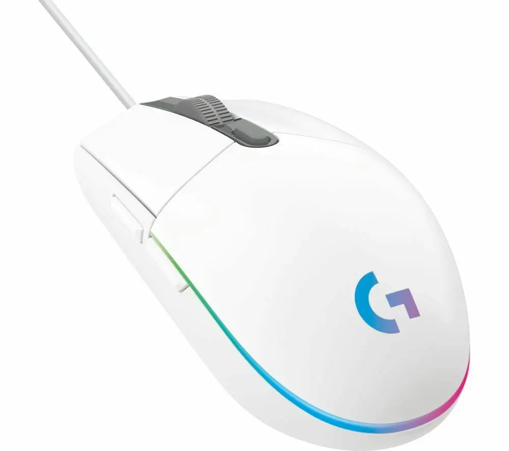 

LOGITECH G203 Lightsync Optical Gaming Mouse - White - Currys