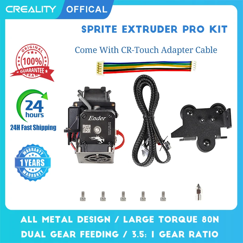 Kup Creality Official Sprite Extruder Pro Kit Dla Ender 3/3 Pro / 3 Max / 3 V2, 3.5:1 Przełożenie W Całości Metalowa Obudowa 3D Część Drukarki