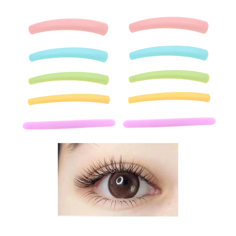 

5 Pairs Beauty Lashlift Silicone Lovely Eyelash Lift Perm Pads Kit Eye Curler Rods Tool UP And Low Lash Pads