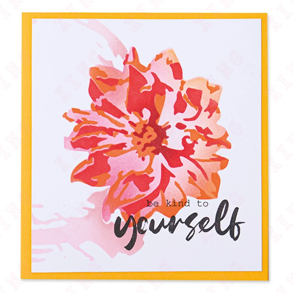 

2022 New Diy Layering Stencils Painting Scrapbook Coloring Embossing Album Decorative Template Painted Flower Handmade Cut Die