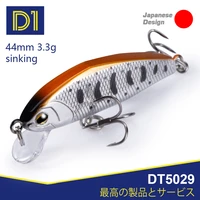 d1 fishing sinking minnow lures trout wobblers 44mm crankbait high quality artificial freshwater hard bait tackle 2020 pesca set