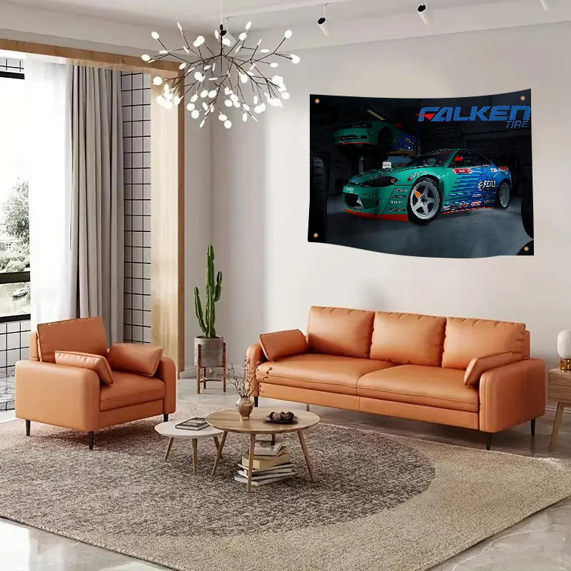 Флакенс Гоночный Автомобиль Флаг Декоративный Декор Комнаты Украшение