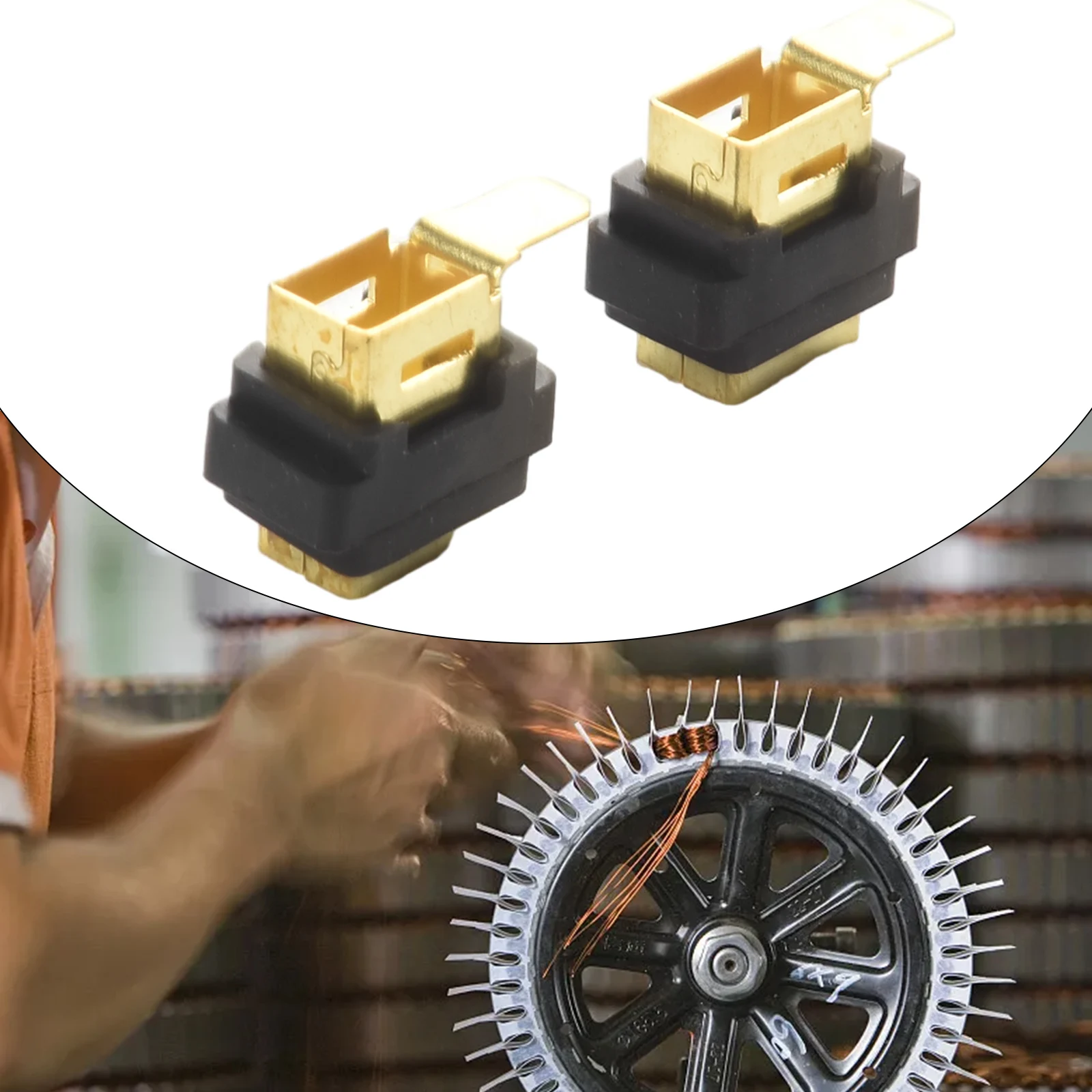 2 держателя угольных щеток 643936 -6 Держатель угольной щетки для HP1500 HP2040 HR2641 HR2475