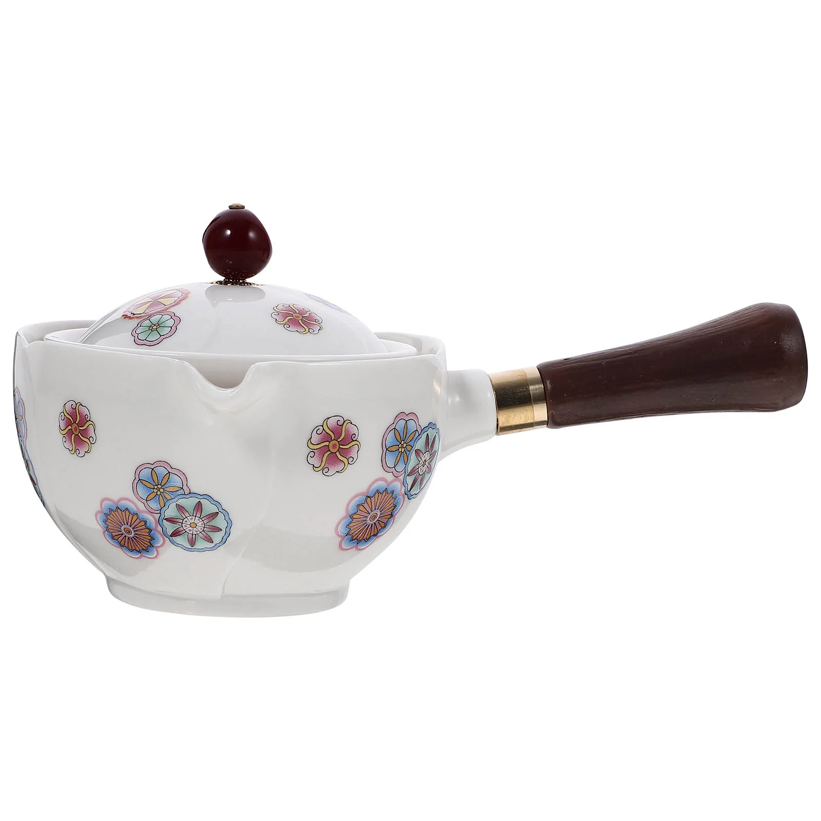 

Porcelain Chinese Tea Pot Portable Teapot 360 Rotation Tea Maker Portable Tea Kettle
