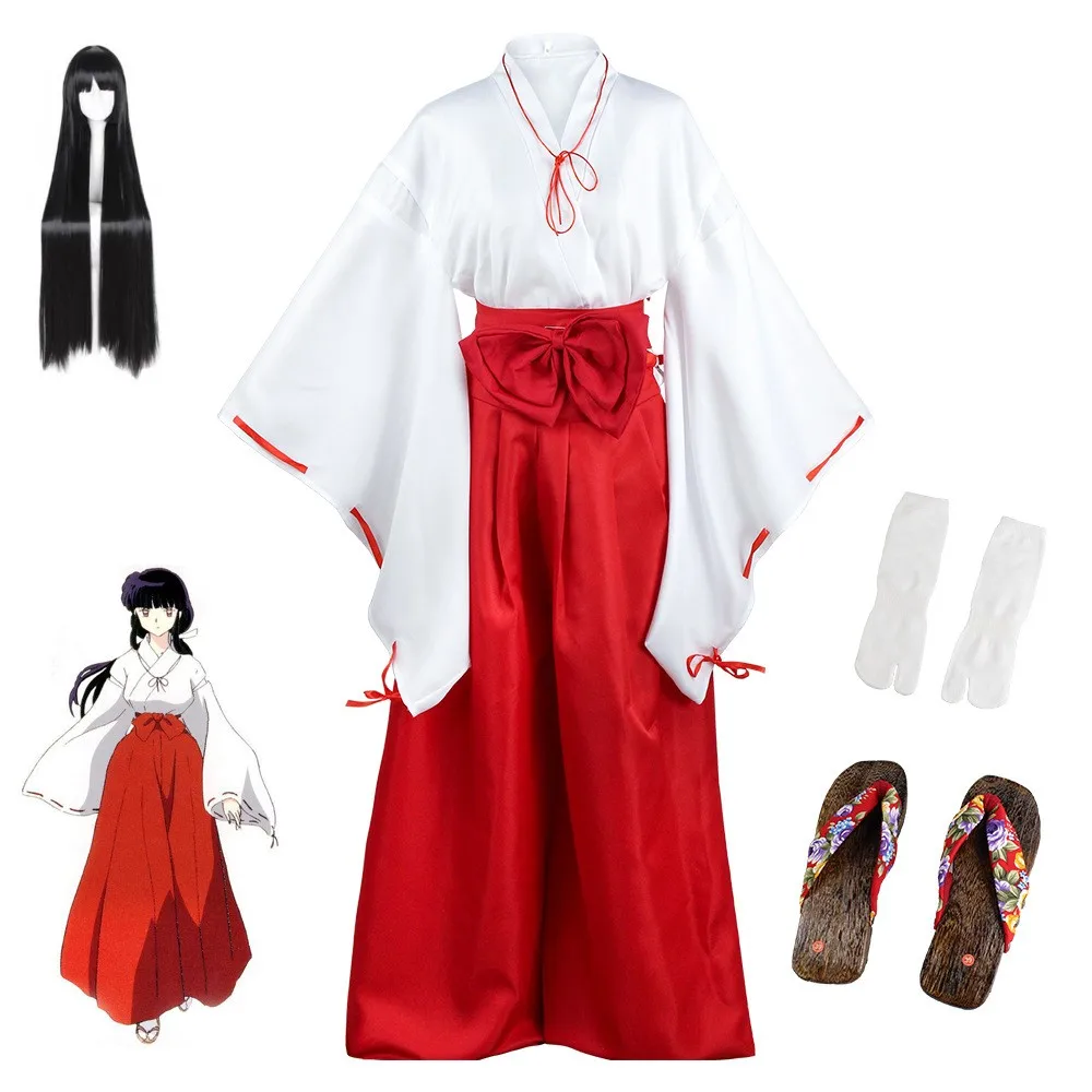 

Anime Inuyasha Kiky Native Cosplay Costume Witch Japanese Kimono Women's Performance Clothes Uniform Halloween Party Suit