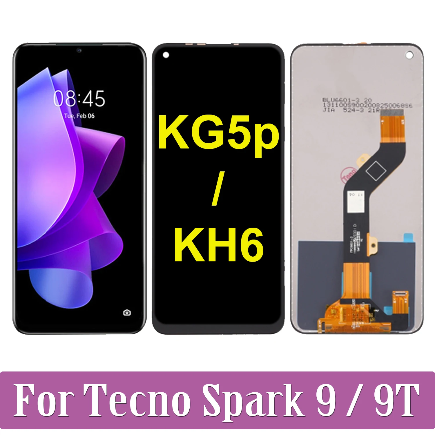 

Оригинальный 6,6 ''ЖК-дисплей для Tecno Spark9 Spark9T KH6