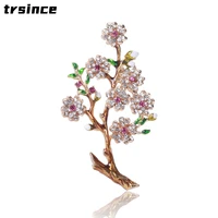 fashion retro exquisite flowers leaves brooches full of branches atmosphere brooch pin suit sweater jacket pins female corsage