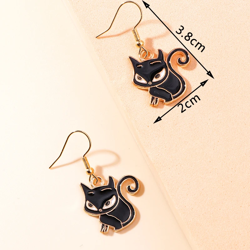 Фото Aihua Cute Enamel Animals Earrings Lovely Cat Paw Duck Unicorn Panda Drop Earring for Women Girls Birthday Gifts Party Jewelry №4