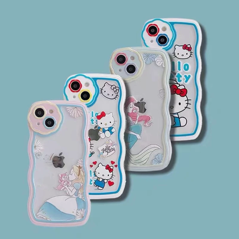 

Bandai Disney Cartoon New Mermaid Princess Airbag Case for IPhone 11 12 13 Pro Max X XR XS Max 7 8 Plus Kawaii Girly Phone Case