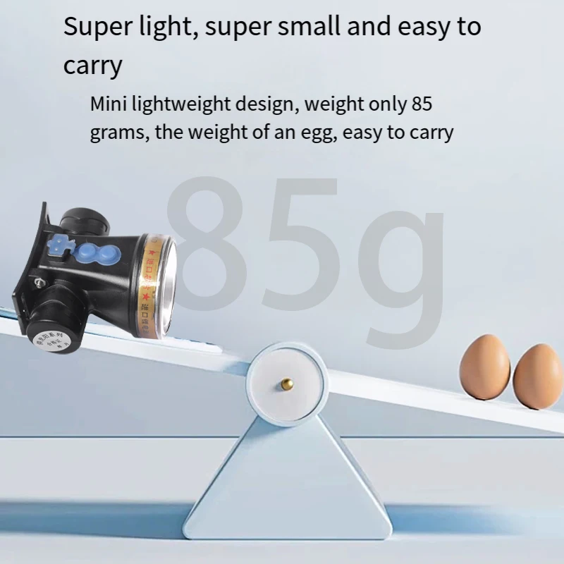 Светодиодный мощный налобный фонарик уличный водонепроницаемый светильник для