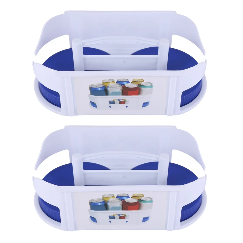 

2 шт., двухколесный вращающийся ящик для хранения