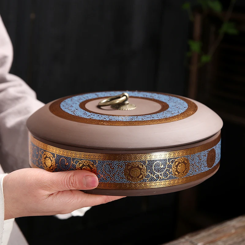 

Modern Ceramic Storage Jar Pie Porcelain Sealed Jar Candy Coffee Box Moisture-Proof Porcelain Storage Tank with Lid Home Decor