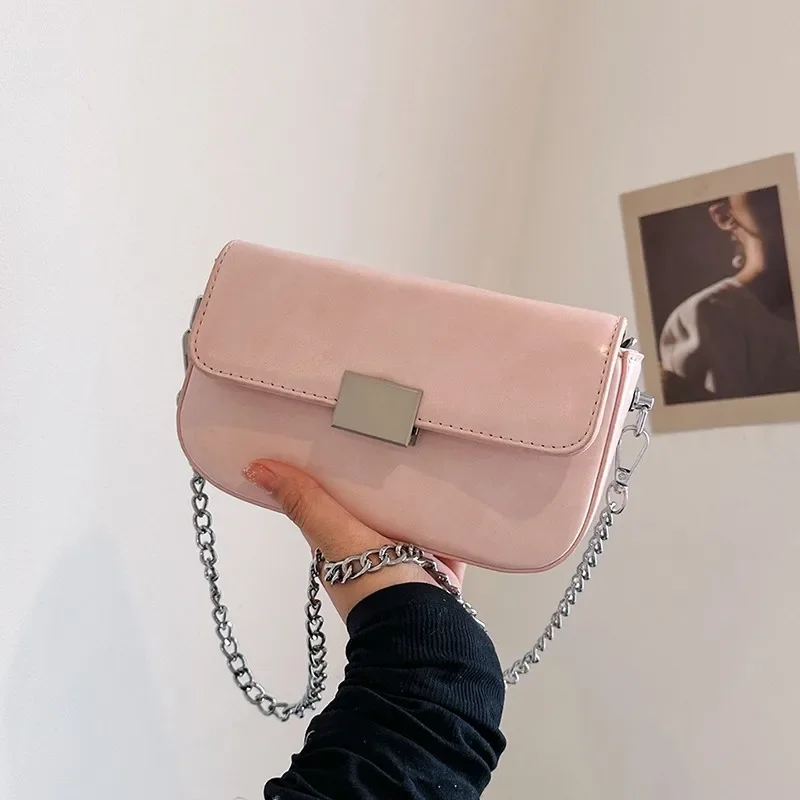 we torby na ramię dla kobiet 2024 новые кожаные модные сумки с цепочкой роскошные дизайнерские