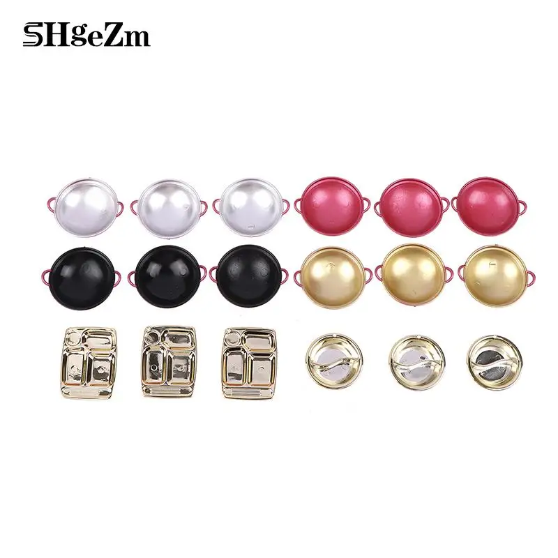 

3 шт., набор тарелок для кукольного домика, 1/12