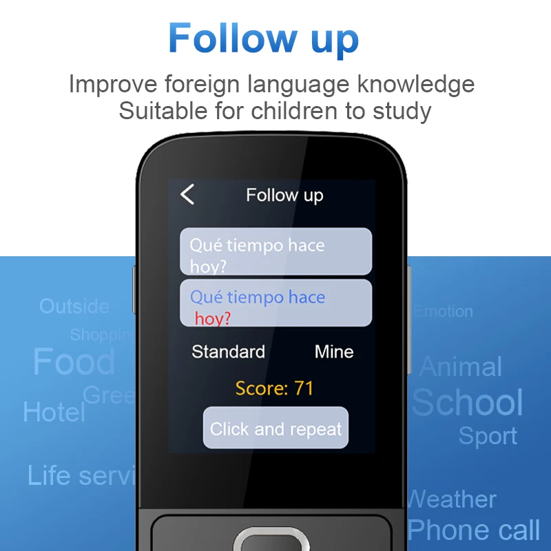 T10 переводчик голоса в автономном режиме умный портативный с 137 языками реального