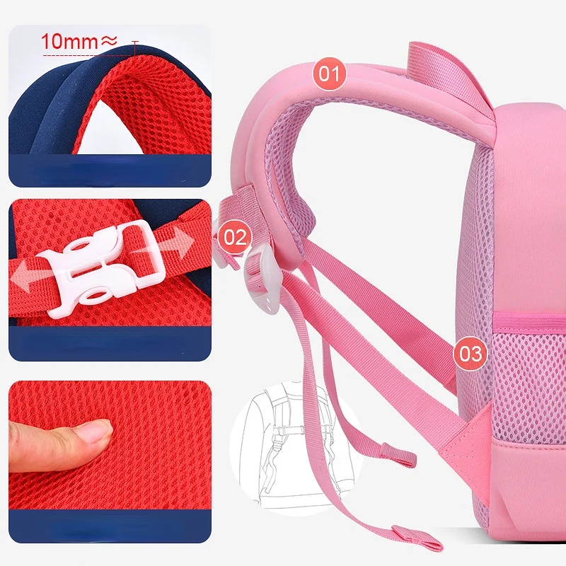 Children Rainbow Unicorn Cartoon Backpacks New Girls Boys Toddlers Baby Anti Lost Cute Schoolbags In Kindergarten Fashion Hot