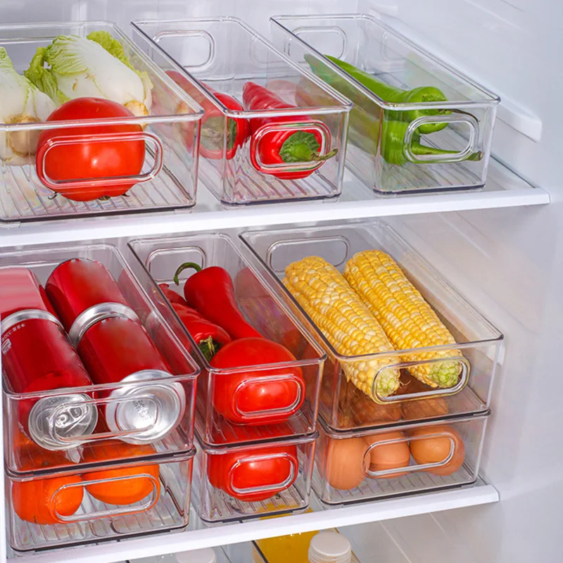 

Refrigerator Organizer Clear Drawers, Refrigerator Food Storage Containers, Clear Plastic Pantry