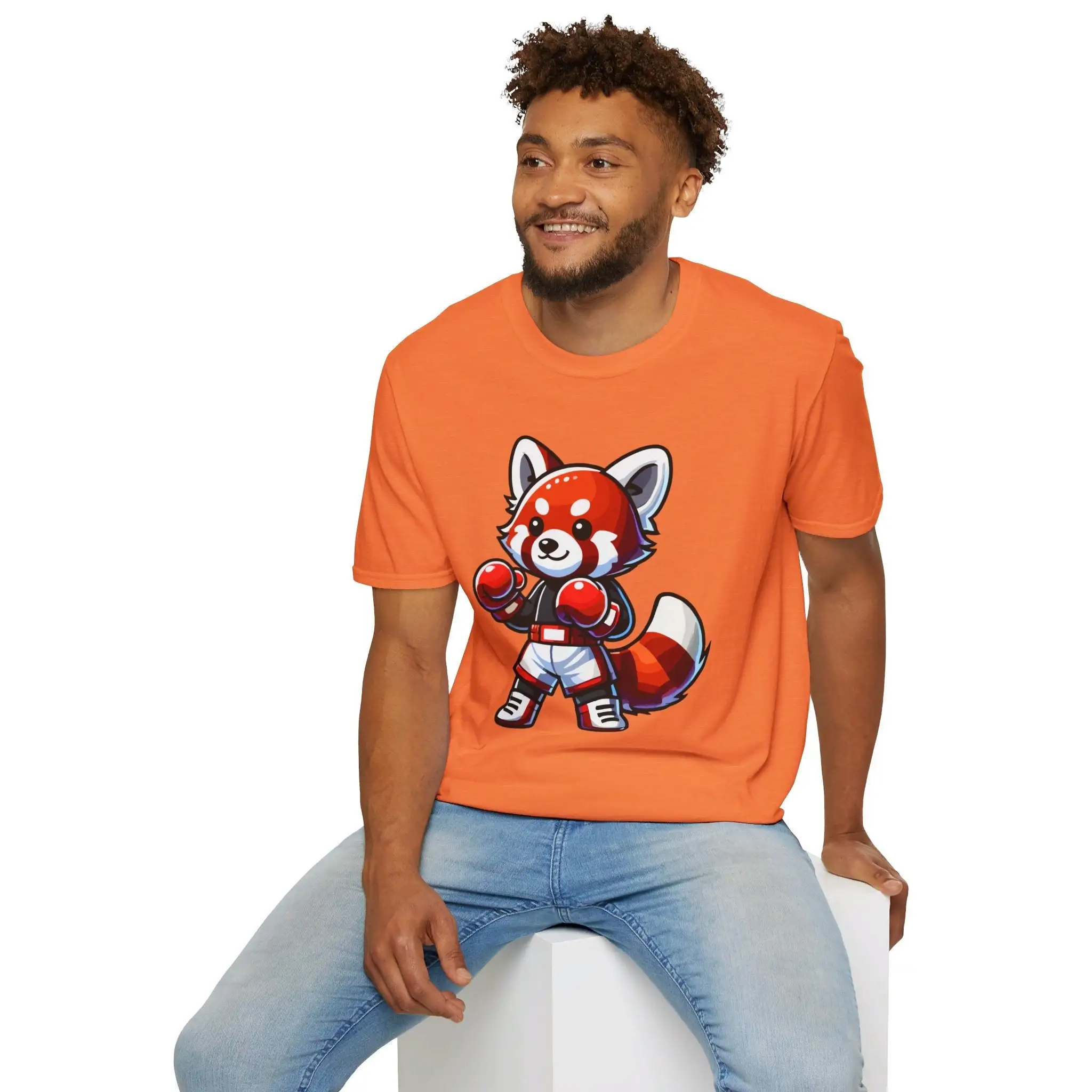 Симпатичная боксерская футболка Red Panda Boxer