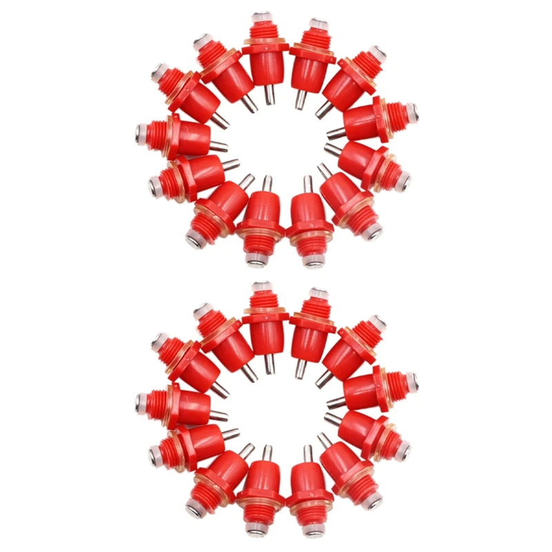 

200Pcs Poultry Chicken Nipple Drinker Spring Type Bird With Automatic Water Dispenser Chicken Mouth Bird Drinking Water