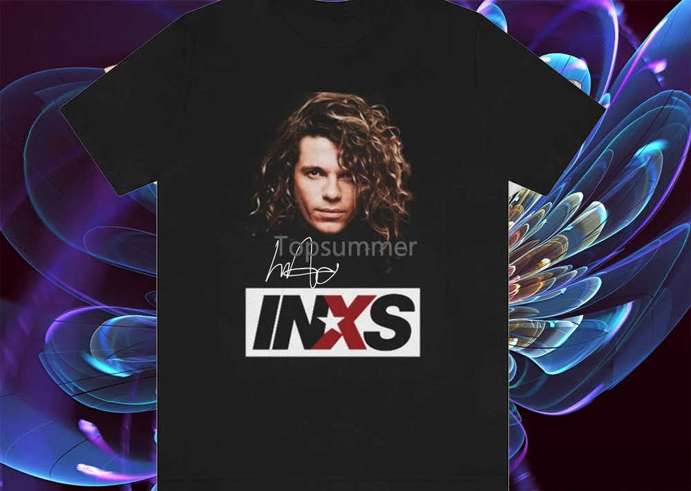 

Vintage Inxs Michael Hutchence Signature Black Men T Shirt S-4Xl Cg321