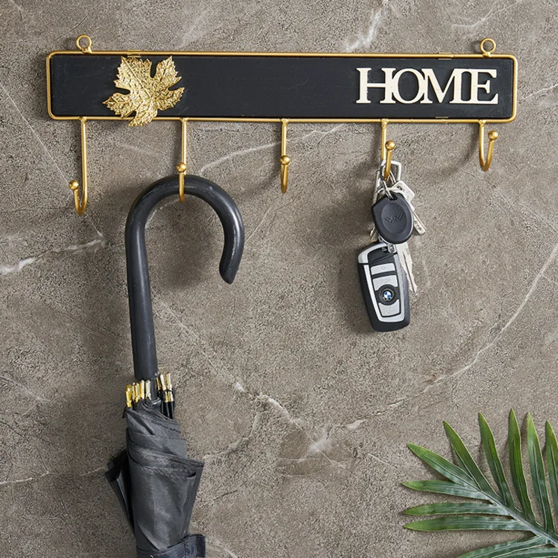 

Creative light luxury wall decoration hook into the doorway key storage shelf hanger home wall hanging hanger