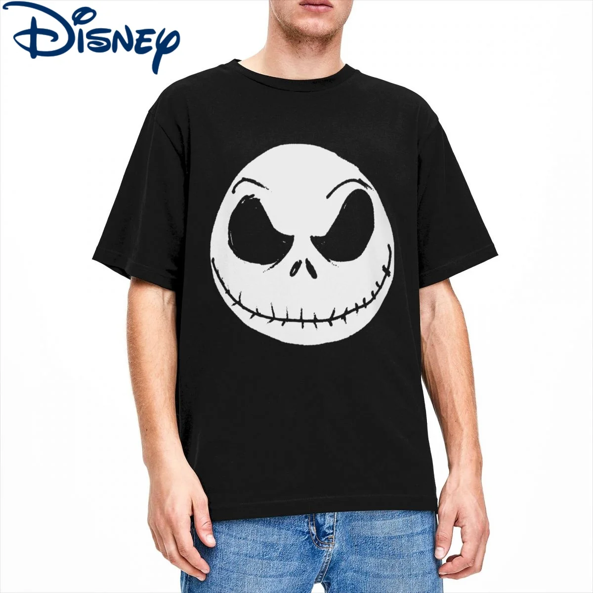 Футболка с коротким рукавом и круглым вырезом из хлопка