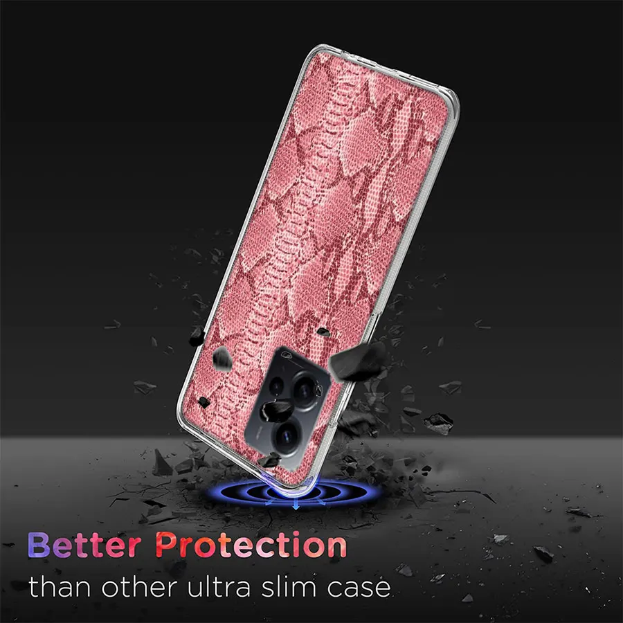 Прозрачный чехол для телефона из настоящей змеиной кожи Redmi Note 13 12 Pro+ Plus 5G 12S 13C 14C 12C