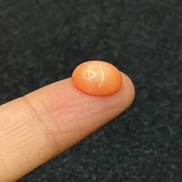 exquisite high quality artificial coral orange oval ring face 6x8mm charm fashion jewelry diy ring necklace earring accessories