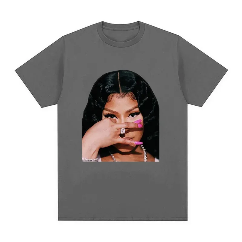 Футболка Rapper Nicki Minaj с графическим рисунком для мужчин и женщин Винтажная