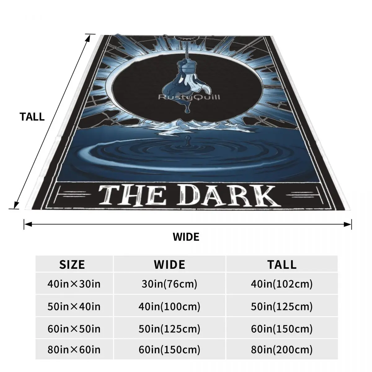 Темный таротестковый (темный) одеяло покрывало на кровать дорожные покрывала для