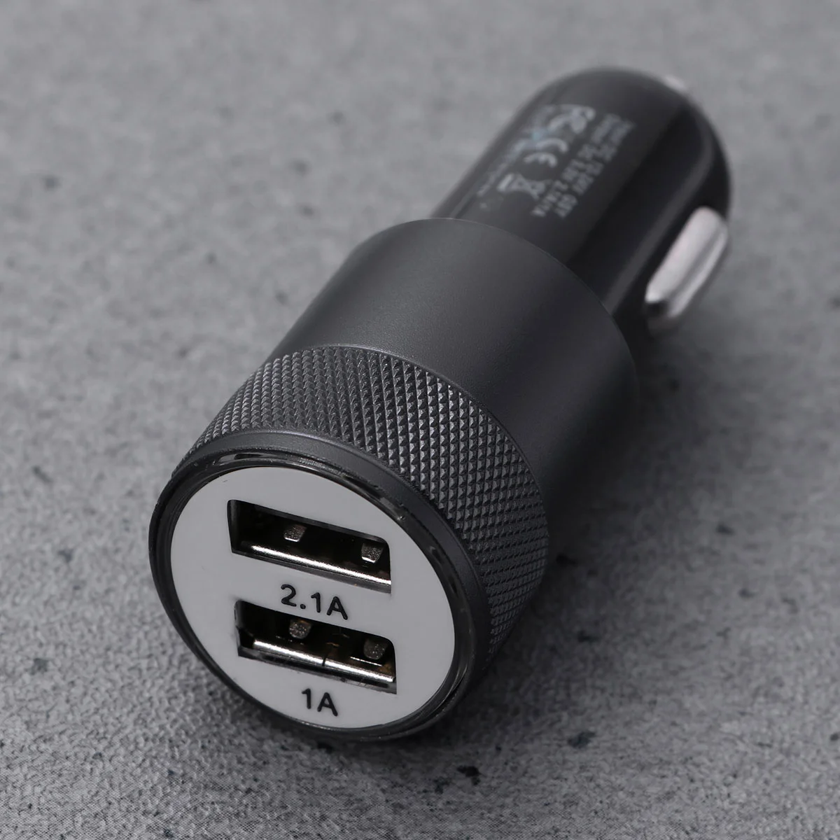 

2.1A 1A Universal Aluminum Alloy USB Ports Intelligent Charging Dual USB Car Charger For Mobile Phone Charger Power Supply