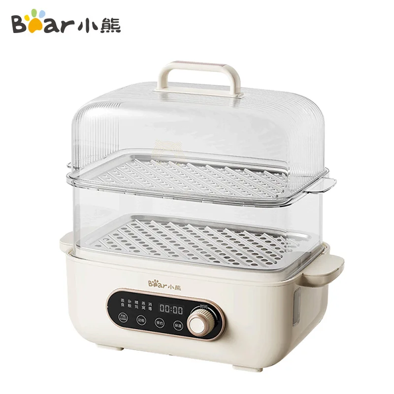 

Bear Electric Food Steamer Household Small Electric Steamer 12H Appointment Insulation 12L Double-deck Steamer Breakfast Machine